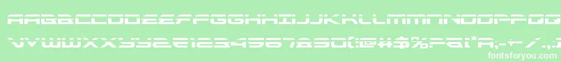 alexisv3laser Font – White Fonts on Green Background
