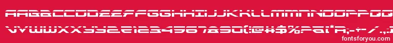 alexisv3laser Font – White Fonts on Red Background