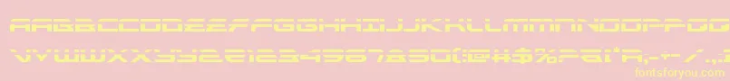 alexisv3laser Font – Yellow Fonts on Pink Background