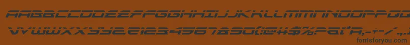 alexisv3laserital-Schriftart – Schwarze Schriften auf braunem Hintergrund