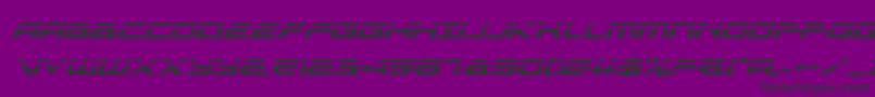 Police alexisv3laserital – polices noires sur fond violet