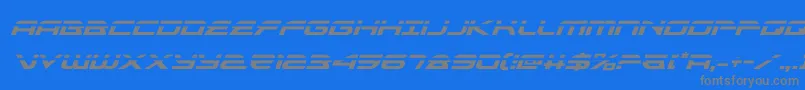 alexisv3laserital Font – Gray Fonts on Blue Background