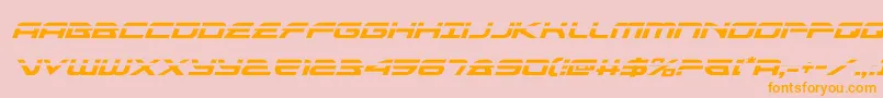 alexisv3laserital Font – Orange Fonts on Pink Background