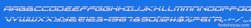 Шрифт alexisv3laserital – розовые шрифты на синем фоне