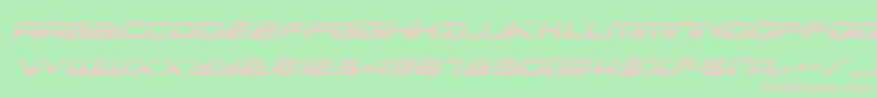 フォントalexisv3laserital – 緑の背景にピンクのフォント