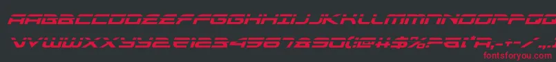 alexisv3laserital Font – Red Fonts on Black Background