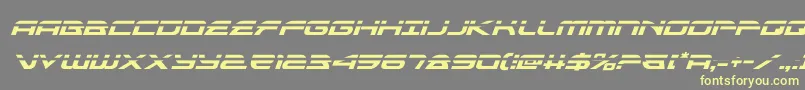 Шрифт alexisv3laserital – жёлтые шрифты на сером фоне