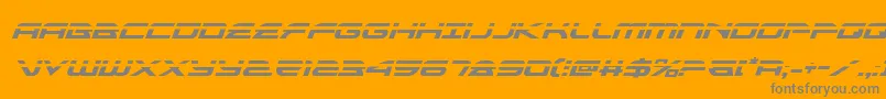 alexisv3laserital-Schriftart – Graue Schriften auf orangefarbenem Hintergrund