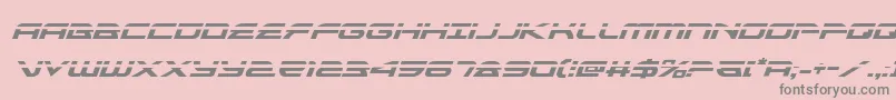 alexisv3laserital Font – Gray Fonts on Pink Background