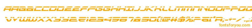 alexisv3laserital Font – Orange Fonts on White Background
