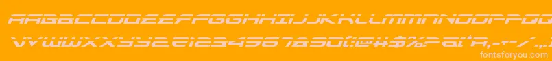 alexisv3laserital Font – Pink Fonts on Orange Background