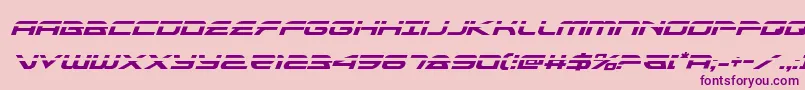 alexisv3laserital Font – Purple Fonts on Pink Background