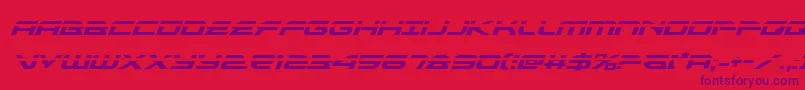 alexisv3laserital Font – Purple Fonts on Red Background