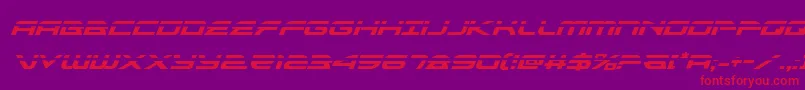 alexisv3laserital-Schriftart – Rote Schriften auf violettem Hintergrund