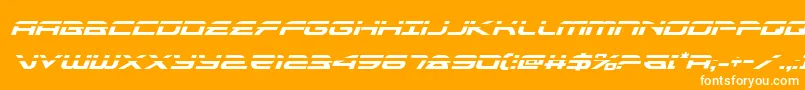 alexisv3laserital Font – White Fonts on Orange Background