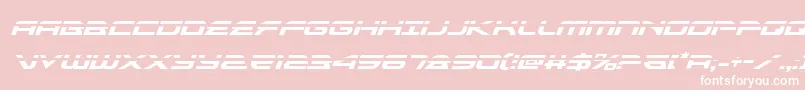 alexisv3laserital Font – White Fonts on Pink Background