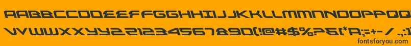 alexisv3left Font – Black Fonts on Orange Background