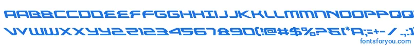 フォントalexisv3left – 白い背景に青い文字