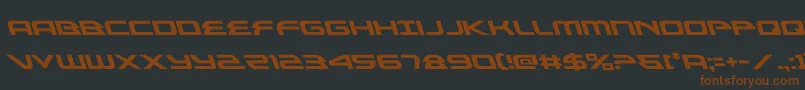 alexisv3left Font – Brown Fonts on Black Background