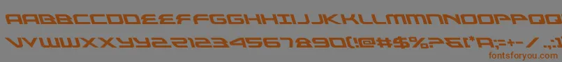 alexisv3left Font – Brown Fonts on Gray Background