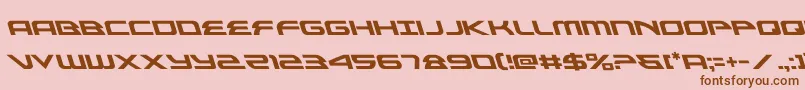 alexisv3left Font – Brown Fonts on Pink Background