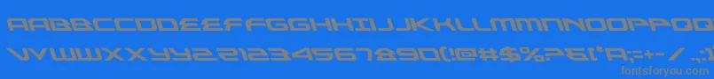 alexisv3left Font – Gray Fonts on Blue Background