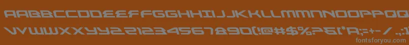 alexisv3left Font – Gray Fonts on Brown Background