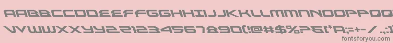 alexisv3left Font – Gray Fonts on Pink Background