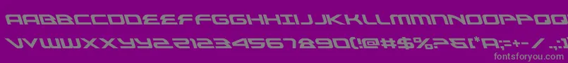 alexisv3left Font – Gray Fonts on Purple Background