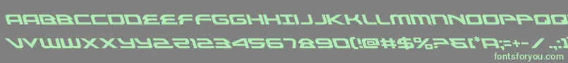 alexisv3left Font – Green Fonts on Gray Background