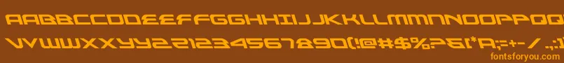 alexisv3left Font – Orange Fonts on Brown Background