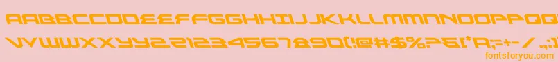 alexisv3left Font – Orange Fonts on Pink Background
