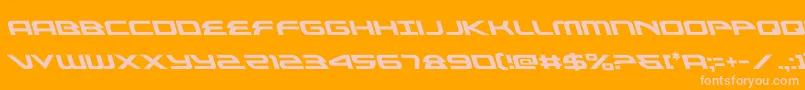 alexisv3left Font – Pink Fonts on Orange Background