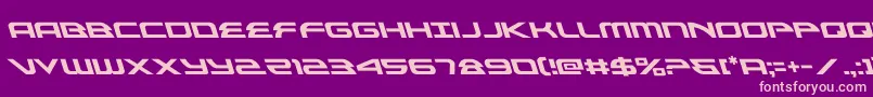 alexisv3left Font – Pink Fonts on Purple Background