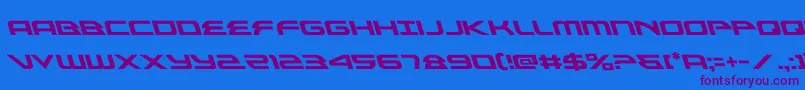 alexisv3left Font – Purple Fonts on Blue Background