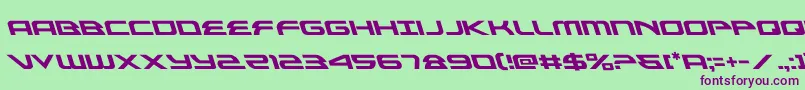 alexisv3left Font – Purple Fonts on Green Background