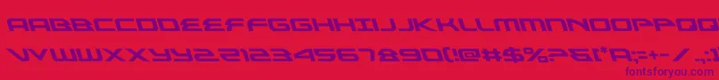 alexisv3left Font – Purple Fonts on Red Background