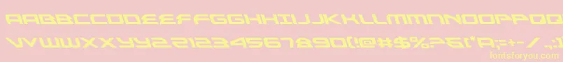 alexisv3left Font – Yellow Fonts on Pink Background