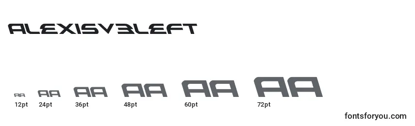 Размеры шрифта Alexisv3left (119075)