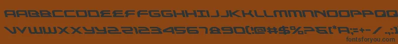 フォントalexisv3left – 黒い文字が茶色の背景にあります