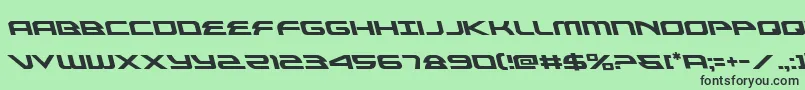 alexisv3left Font – Black Fonts on Green Background