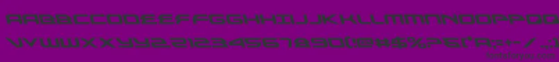 alexisv3left-Schriftart – Schwarze Schriften auf violettem Hintergrund