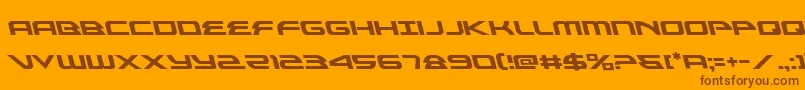 alexisv3left Font – Brown Fonts on Orange Background