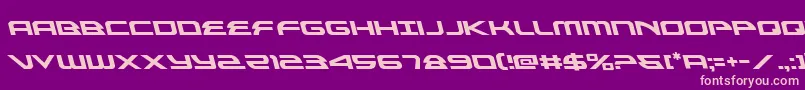 フォントalexisv3left – 紫の背景にピンクのフォント