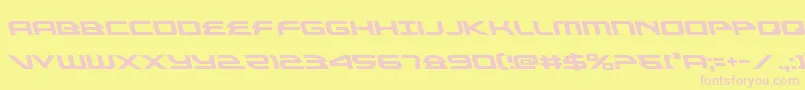 Шрифт alexisv3left – розовые шрифты на жёлтом фоне