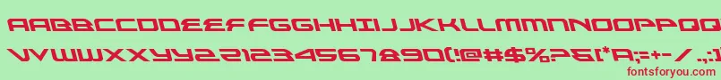 alexisv3left Font – Red Fonts on Green Background