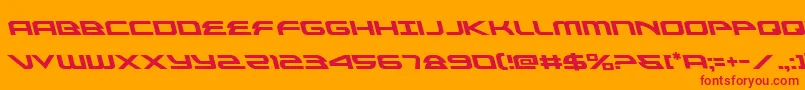 alexisv3left Font – Red Fonts on Orange Background