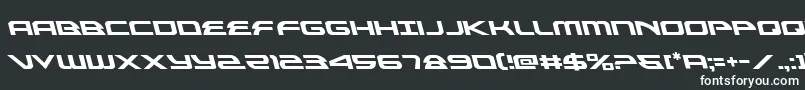 Шрифт alexisv3left – белые шрифты на чёрном фоне