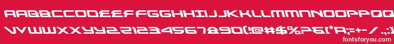 alexisv3left Font – White Fonts on Red Background