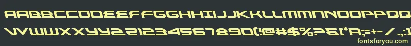 alexisv3left Font – Yellow Fonts on Black Background